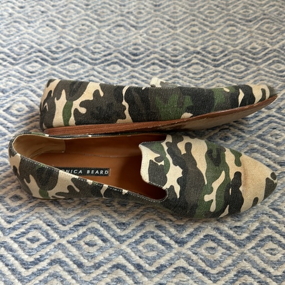 Veronica Beard Canvas Camo Loafers - Picture 5 of 7